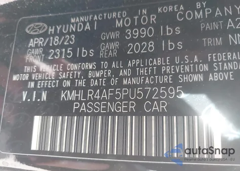 2023 Hyundai Elantra N Line из США, поврежденный, VIN KMHLR4AF5PU572595